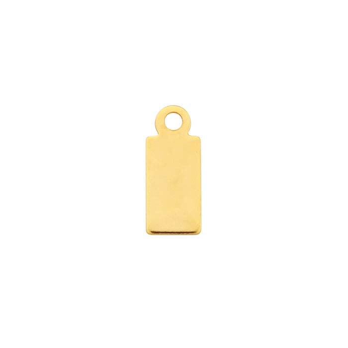 14/20 Yellow Gold-Filled 11.7 x Rectangle Tags, 1/2-Hard