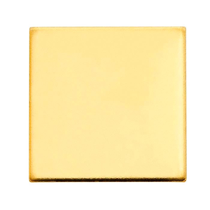 14/20 Yellow Gold-Filled Square Stamping, 0.81mm, 1/2-Hard