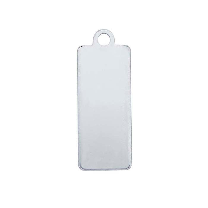 Sterling Silver 17.9 x Rectangle Tag, 0.51mm, Soft