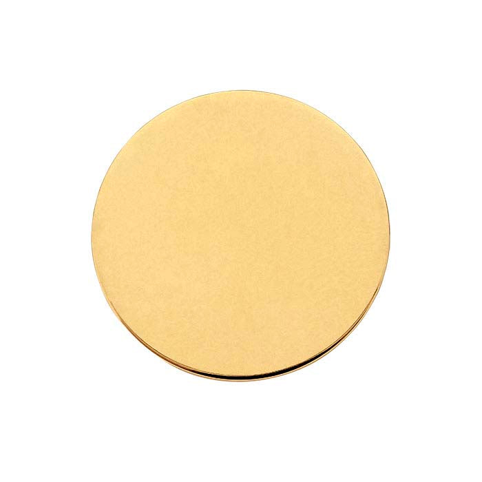 14K Yellow Gold Discs, 0.64mm, Dead Soft