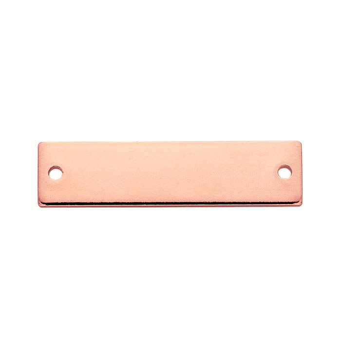 14/20 Rose Gold-Filled Flat Rectangle Link Component