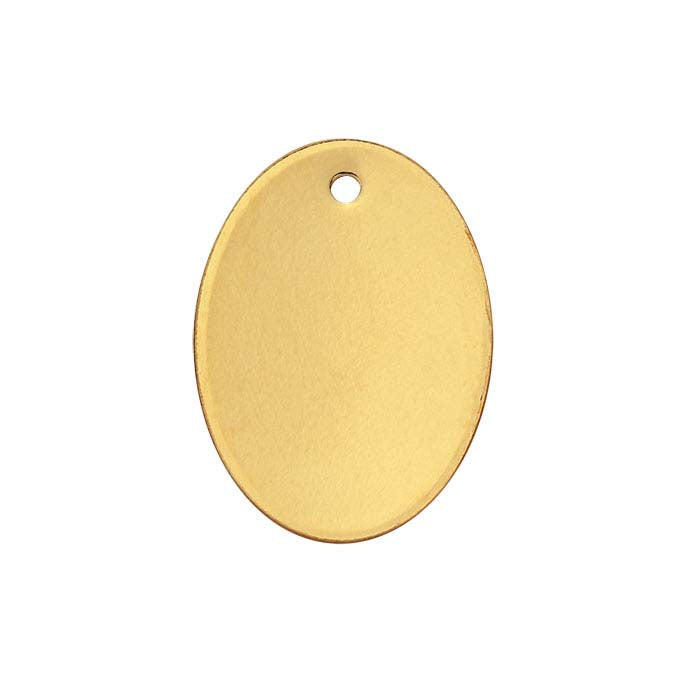 14/20 Yellow Gold-Filled Oval Charm