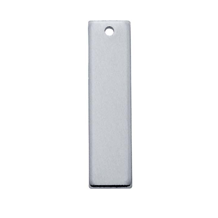 Sterling Silver Flat Rectangle Components, 1.02mm