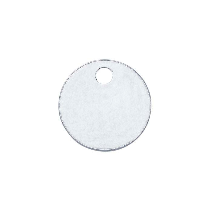 Sterling Silver Round Tag, 0.51mm, Dead-Soft