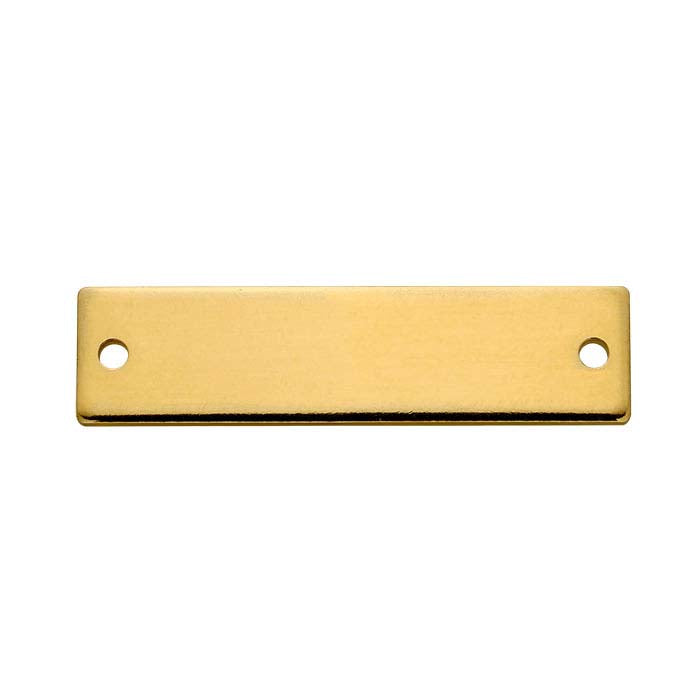 14K Yellow Gold 24.5 x Rectangle Link Component