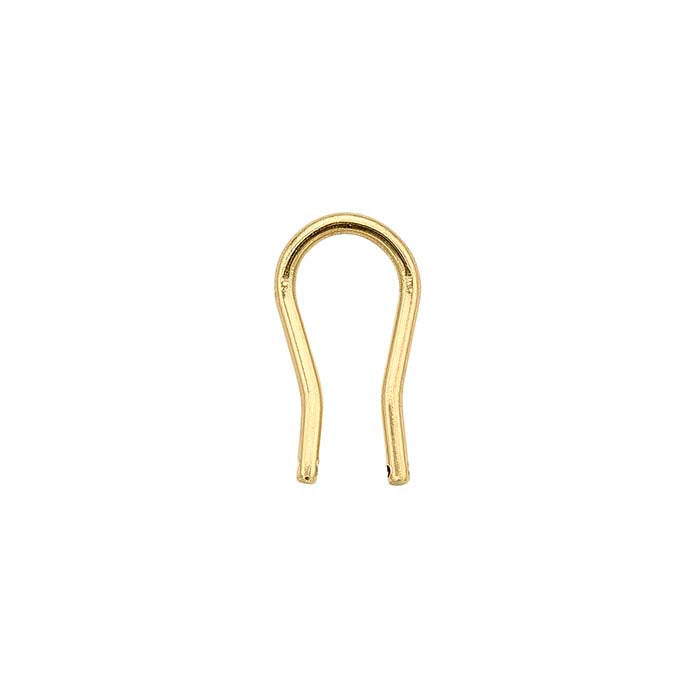 14K Yellow Gold Omega Ear Clip Paddle Component