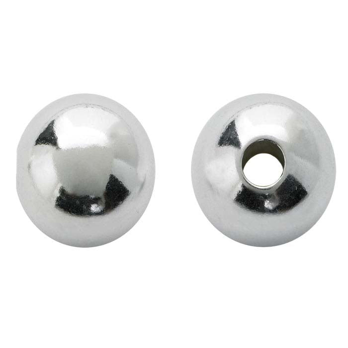 Argentium® Silver Round Seamless-Look Bead