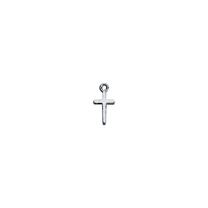 Argentium® Silver Cross Charm