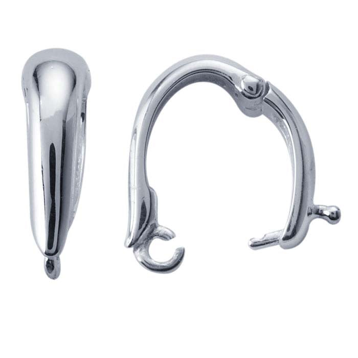 Argentium® Silver Hinged Necklace Enhancer with Ring