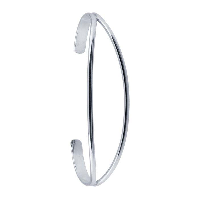 Sterling Silver Split-Center Cuff Bracelet