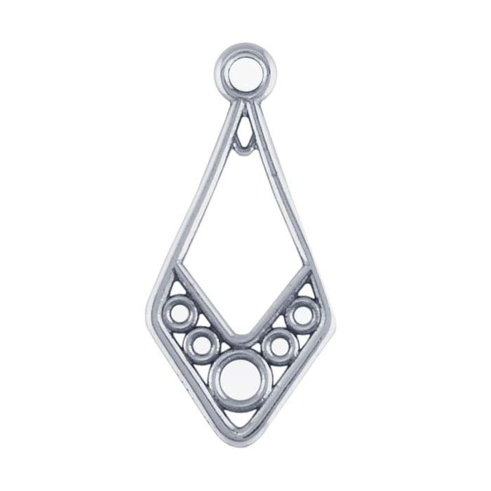 Sterling Silver Filigree Circles Component
