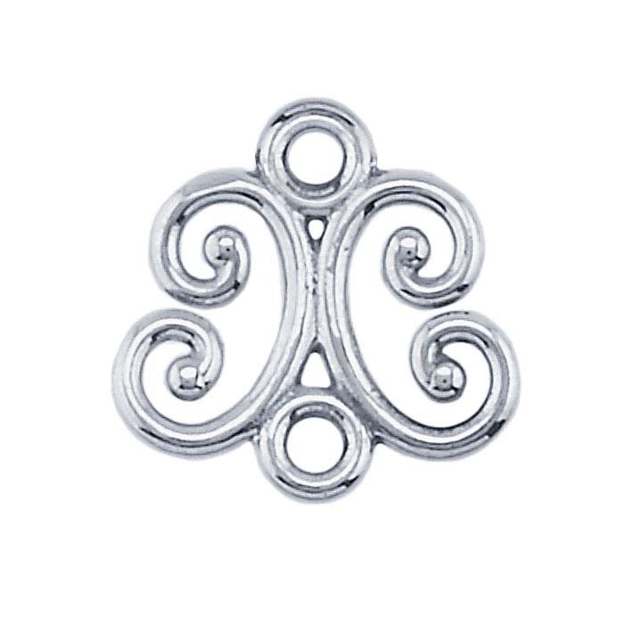 Sterling Silver Filigree Link Component