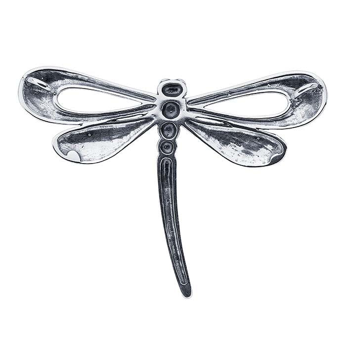 Sterling Silver Dragonfly Festoon Pendant