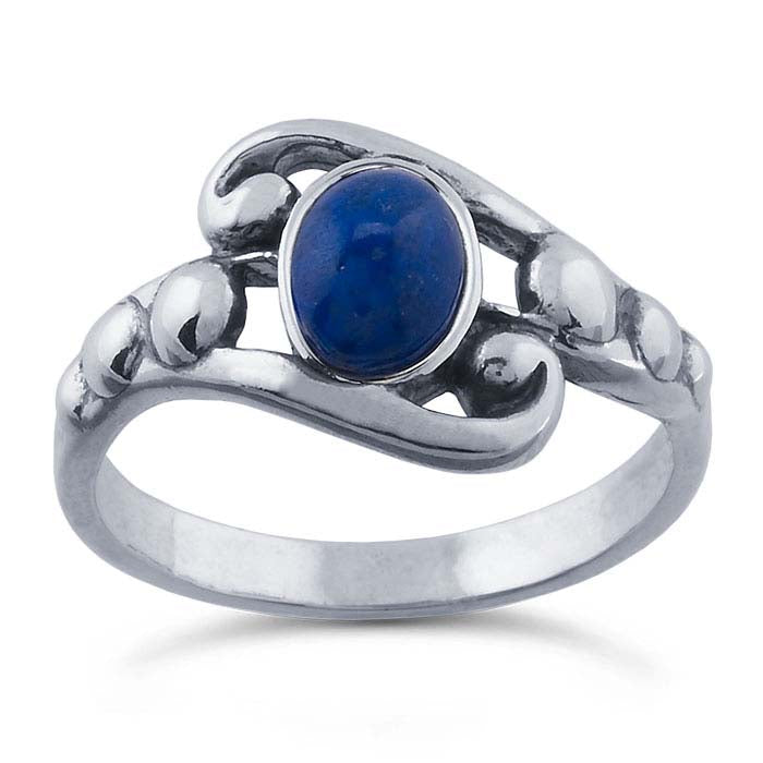 Sterling Silver 7 x Oval Cabochon Ring Mounting