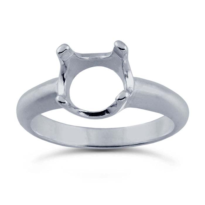 Sterling Silver ReadySet™ Round Ring Mounting