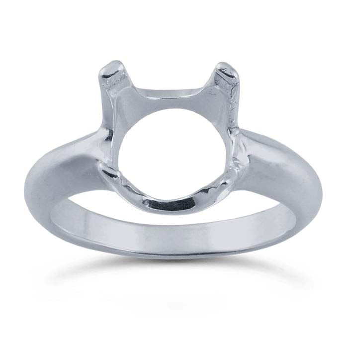 Sterling Silver ReadySet™ 10mm Round Ring Mounting