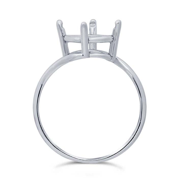 Sterling Silver ReadySet™ 10 x 8mm Oval Ring Mounting