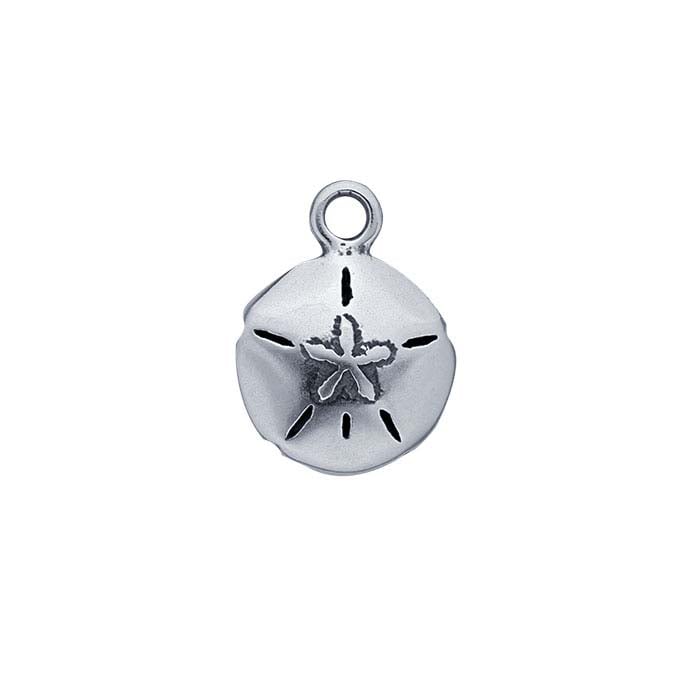 Sterling Silver Sand Dollar Charm with Ring