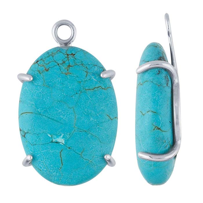 Sterling Silver 14.5 x Freeform Component Mounting