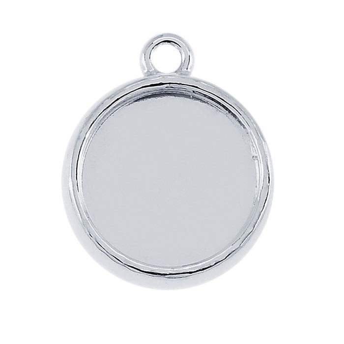 Sterling Silver Round Double-Sided Component Mounting