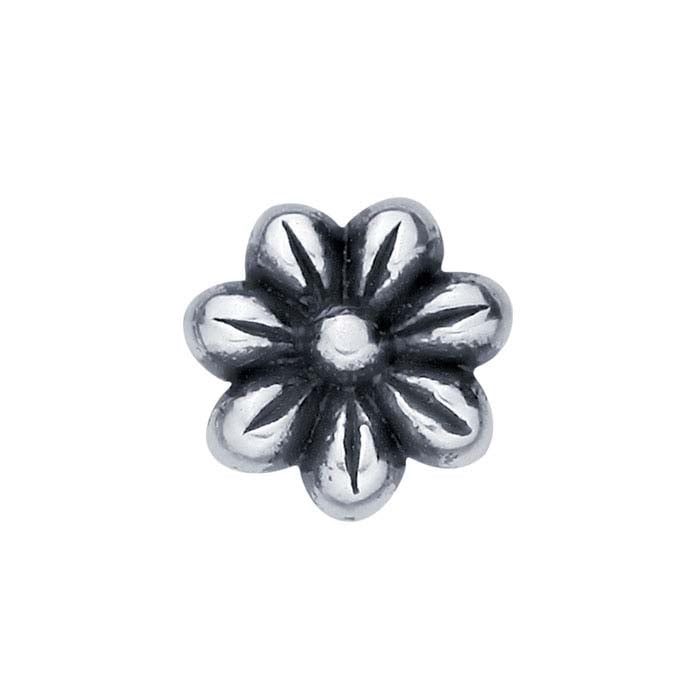 Sterling Silver Flower Component for Floating Glass Lockets