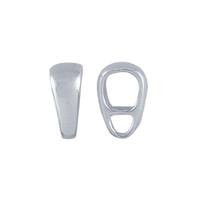 Sterling Silver Reversible Pendant Bail with Ring