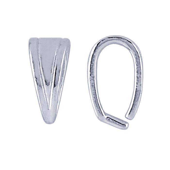 Sterling Silver Tapered Pendant Bail