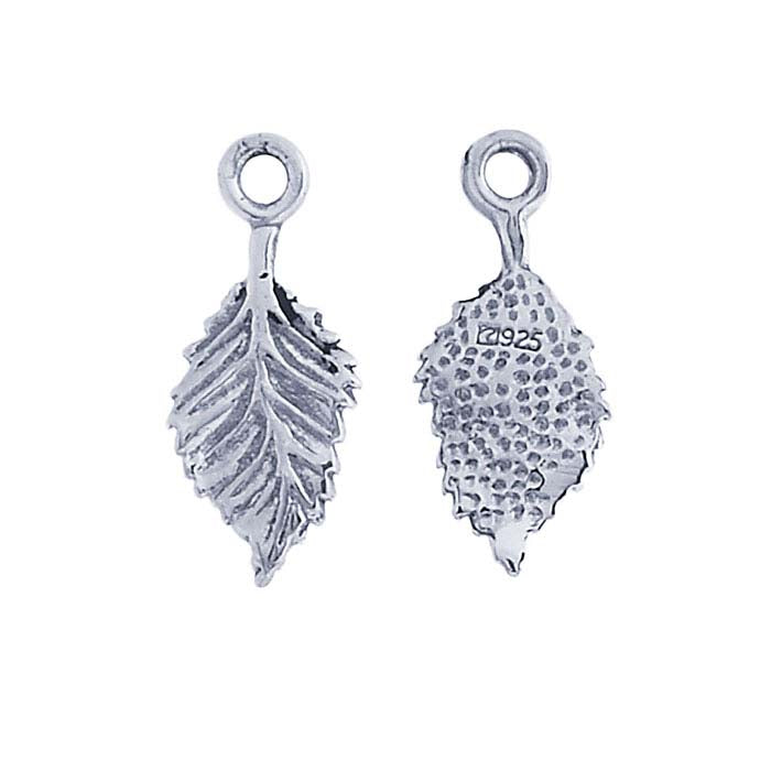 Sterling Silver Leaf Glue-On Pendant Bail