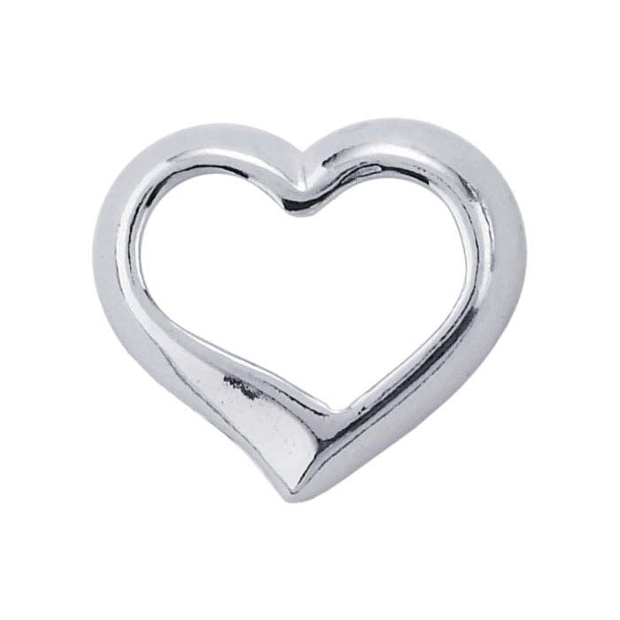 Sterling Silver Floating Heart Pendant