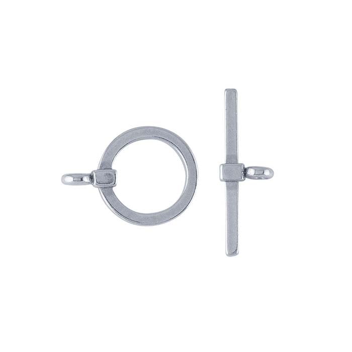 Sterling Silver Square-Wire Toggle Clasp