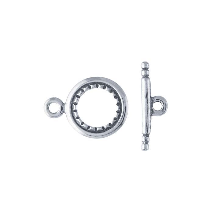 Sterling Silver Fancy Toggle Clasp