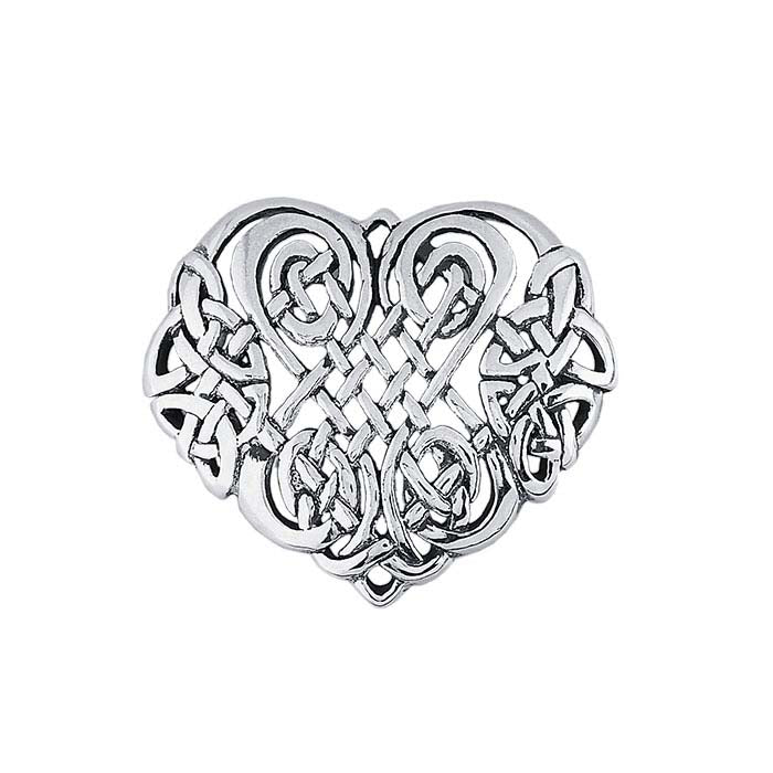 Sterling Silver Celtic Heart Pendant