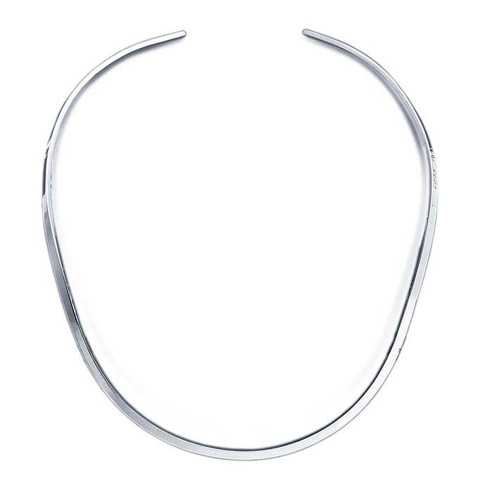 Sterling Silver Flat-Wire Neck Ring