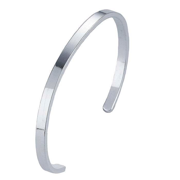 Sterling Silver Flat Cuff Bracelet