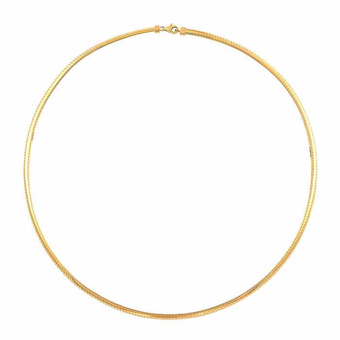 14K Yellow Gold 3mm Avolto Chain Necklace