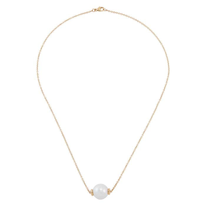 14K Yellow Gold Ming Pearl Necklace