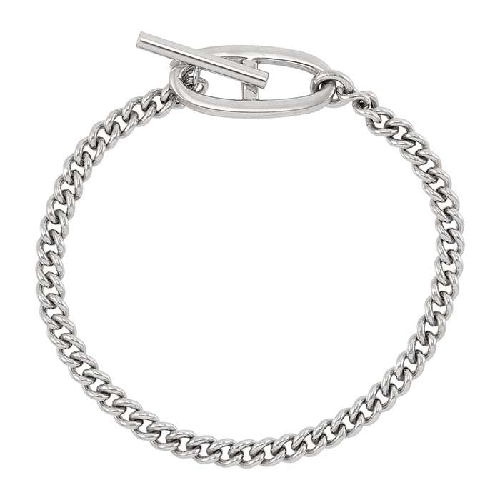 Браслет из стерлингового серебра с плетением "куб" 5 мм