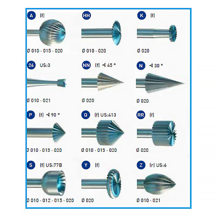 LYNX 실린더 스퀘어 싱글컷 버, 1.4mm