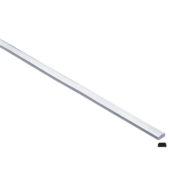 Sterling Silver Crazy-8 Half-Round Wire, 3.26mm, Dead-Soft