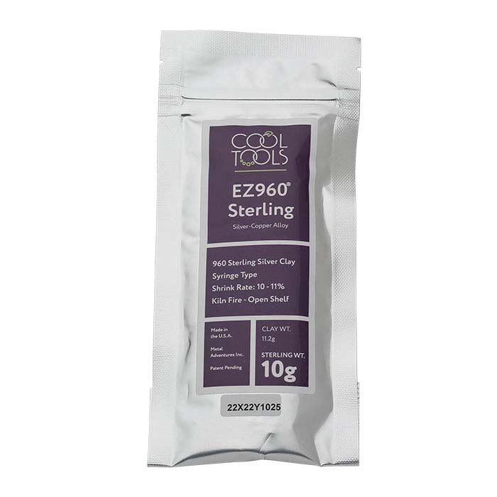 Cool Tools EZ960® шприц для глиняной пасты из стерлингового серебра, 10 г