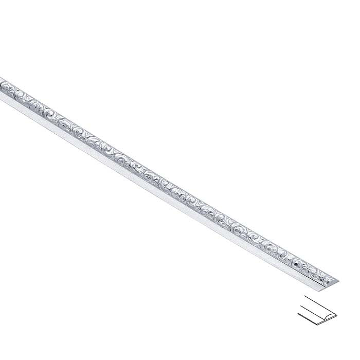 .999 Fine Silver Pattern Stepped Strip, Dead-Soft