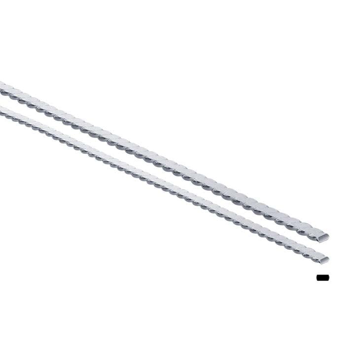 Sterling Silver Flattened Pattern Twist Wire, Soft
