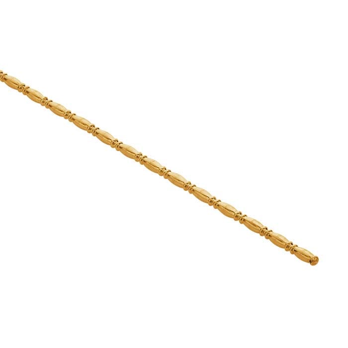14/20 Yellow Gold-Filled Camilla Full-Bead Wire, Dead-Soft
