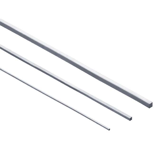 Stock de calibración cuadrado de plata fina, medio endurecido