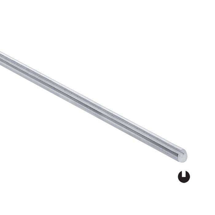 Sterling Silver Slotted Round Wire, Dead-Soft