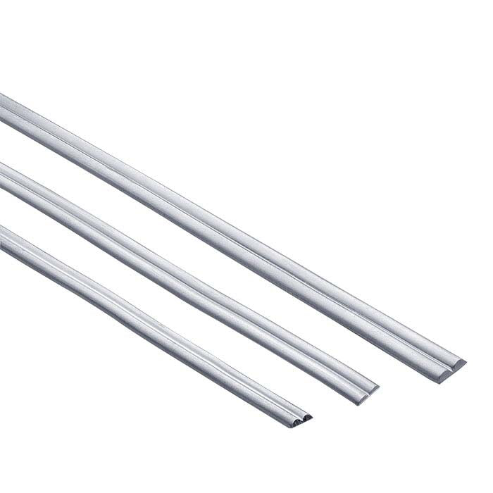 Sterling Silver Double Half-Round Wire, Dead-Soft