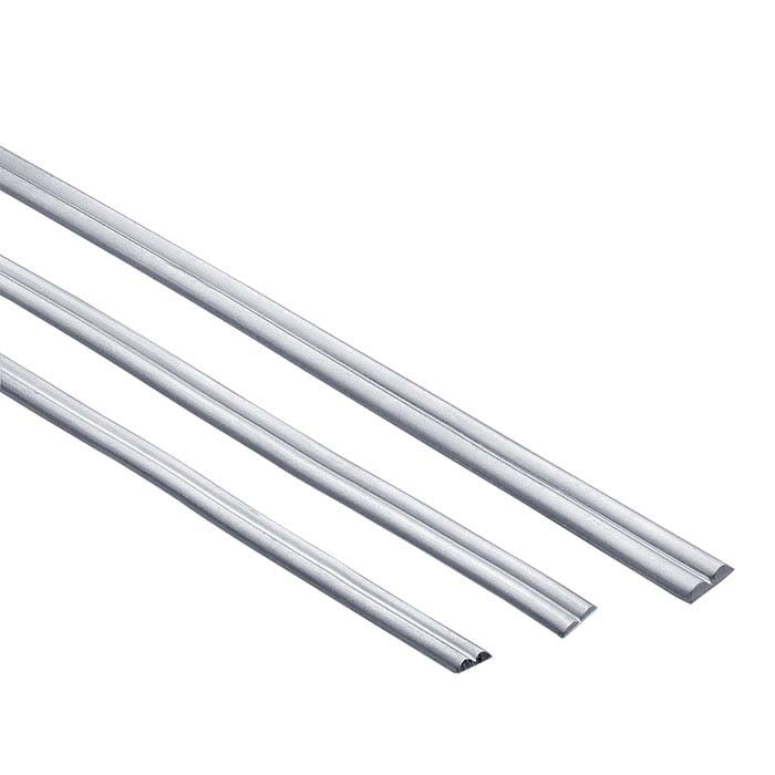 Sterling Silver Double Half-Round Wire, Dead-Soft