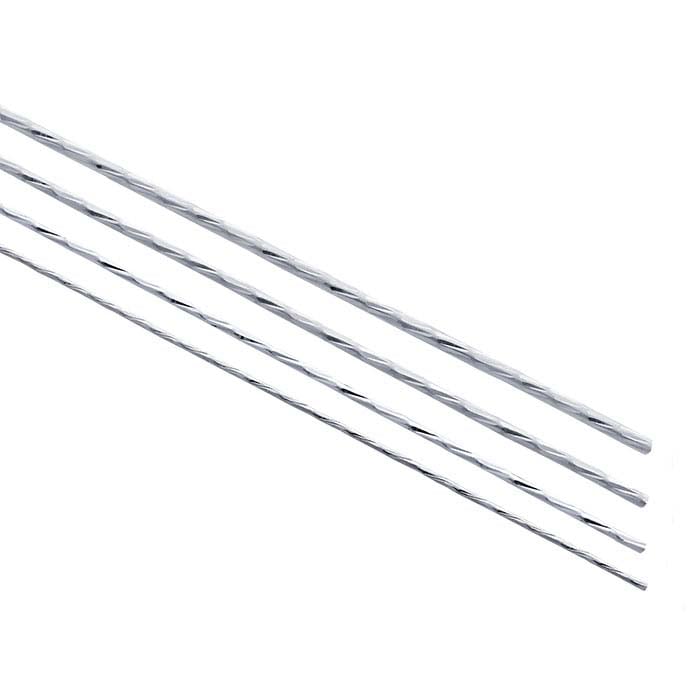 Sterling Silver Diamond-Cut Pattern #1 Wires, Dead-Soft