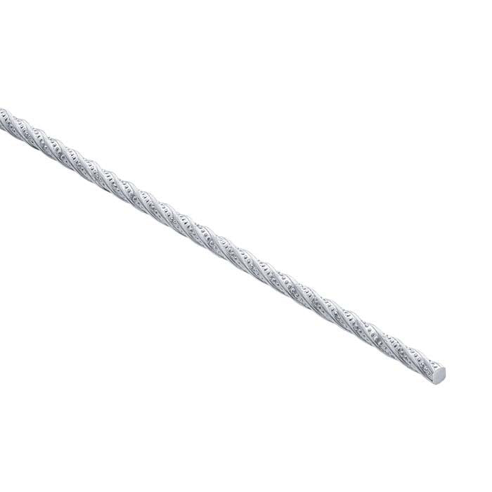 Sterling Silver Patterned Twist Wire, Dead-Soft