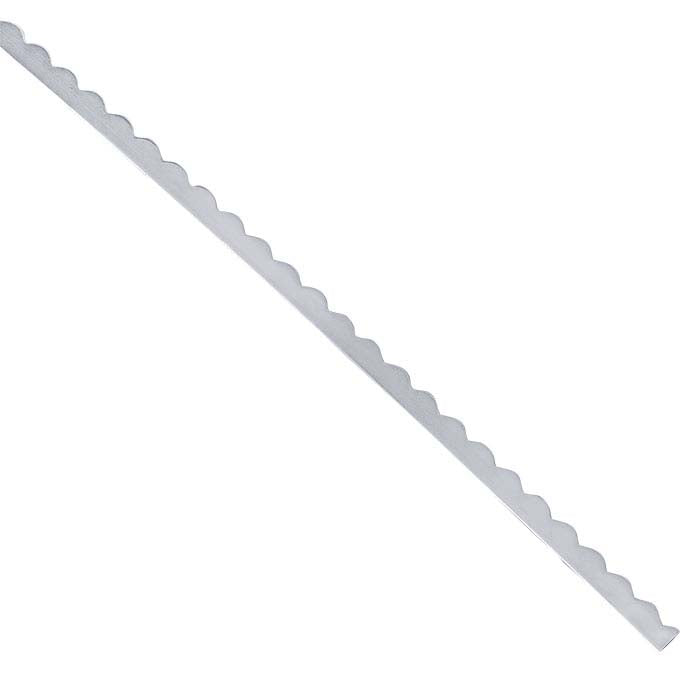 .999 Fine Silver Scalloped Strip, Dead-Soft